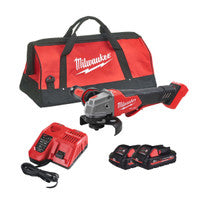 Milwaukee M18FSAGV115XPDB-302X 18V Fuel 115mm Angle Grinder with 2x 3.0Ah Batteries