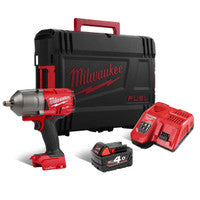 Milwaukee M18ONEFHIWF12-401X 18V Fuel ONE-KEY Brushless 1/2" Impact Wrench with Friction Ring Kit & 1x 4.0Ah Battery