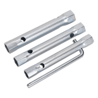 Sealey MS165 Spark Plug Box Spanner Set 3pc Long Reach Double End
