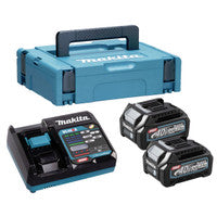 Makita 191J85-8 40V Max XGT Power Source Kit with 2x 2.5Ah Batteries, DC40RA Charger & Makpac Type 1 Case