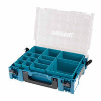 Makita 191X80-2 Clear Lid Makpac Organiser with 13 Inserts
