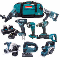 Makita DLX6068PT92 18V 9 Piece Kit with 5x 5.0Ah Batteries