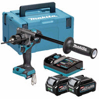 Makita HP001GD202 40V Max XGT Brushless Combi Drill with 2 x 2.5Ah Batteries