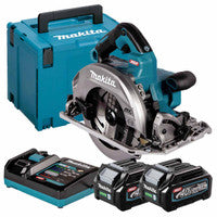 Makita HS004GD202 40V Max XGT Brushless Circular Saw with 2x 2.5Ah Batteries