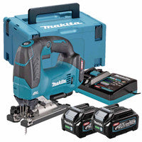 Makita JV002GD202 40V Max XGT Brushless Jigsaw with 2x 2.5Ah Batteries