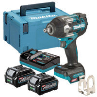 Makita TW007GD202 40V Max XGT Brushless 1/2" Impact Wrench with 2x 2.5Ah Batteries