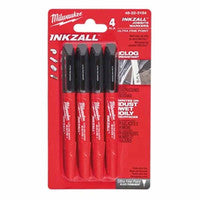 Milwaukee 48223106 Inkzall Fine Tip Markers (4 Pieces)