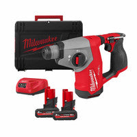 Milwaukee M12FHAC16-502X 12V 16mm SDS+ Compact Hammer Drill Kit with 2x 5.0Ah Batteries