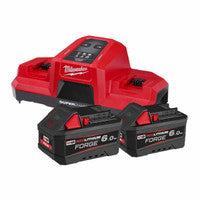 Milwaukee M18FORGENRG-602DBSC 18V FORGE„¢ Energy Kit with 2x 6.0Ah Batteries and Dual Bay Super Charger
