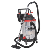 Sealey PC460 Vacuum Cleaner Wet & Dry 60L Stainless Drum 1600W 230V