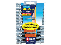 Plasplugs PLAMFA500 MFA 500 All-In-One Fixings Assorted (52)