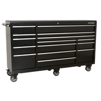 Sealey PTB183015 Rollcab 15 Drawer 1845mm Heavy-Duty Black