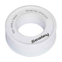 Sealey PTFE1210 PTFE Thread Sealing Tape 12mm x 12m Pack of 10