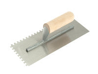 R.S.T. RST153DS Notched Trowel 6mm Square Notches Wooden Handle 11 x 4.1/2in
