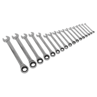 Sealey S01156 Combination Ratchet Spanner Set 17pc Metric