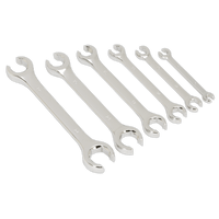 Sealey S0767 Flare Nut Spanner Set 6pc Metric
