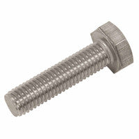 Sealey S1040 Stainless Steel Hex Head Set Screw DIN 933 - M10 X 40 A2 (25 Pack)