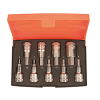 Bahco S9HEX 1/2 inch Hex Bit Socket Set 9pcs