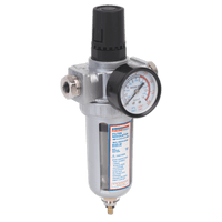 Sealey SA2001/FR Air Filter/Regulator with Gauge