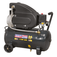 Sealey SAC2420E110V Compressor 24L Direct Drive 2hp 110V