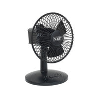 Sealey SFF6USB Oscillating USB Desk Fan 3-Speed 6"
