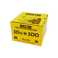 Spectre M6 x 80mm Coach Screws Yellow Zinc Plated SPECS680 (100 Pack)
