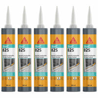 Everbuild SIKASIL 825PORT Silicone Portland Stone 380ml (6 Pack)