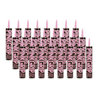 Everbuild Pinkgrip Solvent Based Grab Adhesive 350ml, Pink (Pack of 24)