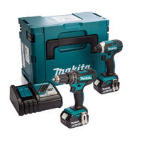 Makita DLX2131TJ 18V LXT Combi Drill & Impact Driver Twin Kit with 2x 5.0Ah Batteries