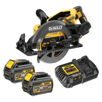 DeWalt DCS577T2-GB XR 190mm FlexVolt 54V Circular Saw with 2x 6.0Ah Batteries
