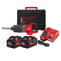 Milwaukee M18 ONEFHIWF1D One-Key„¢ 1" Impact Wrench with 2x 5.5Ah Batteries