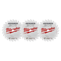 Milwaukee 4932471311 ATB Circular Saw Blade 165mm x 16mm 24T (3 Pack)