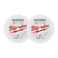Milwaukee 4932471312 ATB Wood Circular Saw Blade 165mm x 16mm 40T (2 Pack)