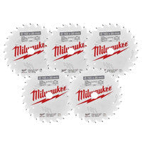 Milwaukee 4932471931 TCT Circular Saw Blade 165mm x 20mm 24T (5 Pack)