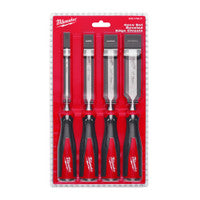 Milwaukee 4932479897 Bevelled Edge Chisel Set (4 Pieces)