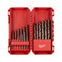 Milwaukee 4932493867 Shockwave„¢ Red Cobalt HSS-G Metal Drill Bit Set (19 Pieces)