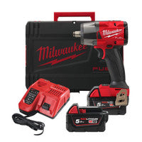 Milwaukee M18FMTIW2F12-502X 18V FUEL 1/2" Mid-Torque Impact Wrench with 2x 5.0Ah Batteries