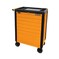 Sealey APPD7O 7 Drawer Push-To-Open Rollcab - Hi-Vis Orange