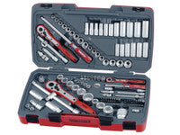 Teng Tools TM111 1/4", 3/8", 1/2" Drive AF/Metric Socket Set (111 Pieces)
