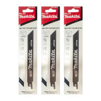 Makita 792148-9 Wood & Plastic Reciprocating Saw Blades 160mm x 9 TPI (15 Pack)