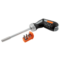Bahco 808050P Pistol Ratchet Screwdriver & 6 Bits