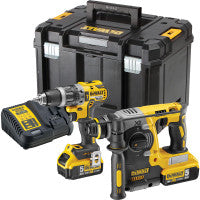 DeWalt DCK207P2T 18V Brushless Twin Pack with 2 x 5.0Ah Batteries