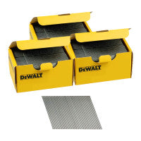DeWalt DNBA1663GZ 3 Boxes of 16G 63mm Angled Galvanised 2nd Fix Nails (7500 Pack)