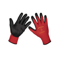 Sealey 9125XL Flexi Grip Nitrile Palm Gloves (X-Large) - Pair