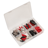 Sealey AB023CA Crocodile Clip Assortment 60pc Black & Red