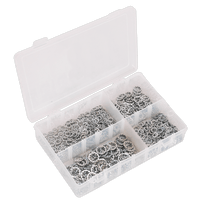 Sealey AB057LW Lock Washer Assortment 1000pc Serrated Internal M5-M10 Metric DIN 6798J