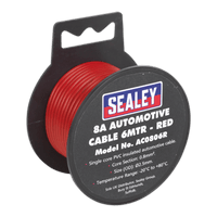 Sealey AC0806R Automotive Cable Thick Wall 8A 6m Red