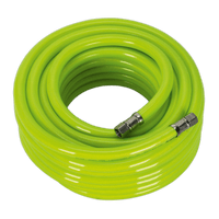 Sealey AHFC1538 Air Hose High Visibility 15m x Ø10mm with 1/4"BSP Unions