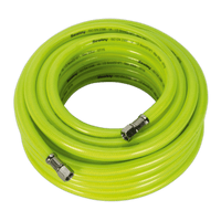 Sealey AHFC15 Air Hose High Visibility 15m x Ø8mm with 1/4"BSP Unions