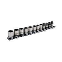 Sealey AK2741B 3/8"Sq Drive Lock-On™ 6pt Metric Socket Set 12pc - Black Series